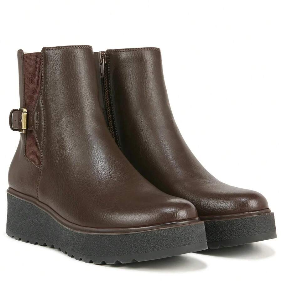 Soul Naturalizer Jayda Boots Women's US 10 Brown Platform Ankle Chelsea RHS6248 - Brown - View 1