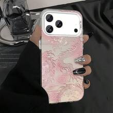 Dragon Phone case suitable for  17, 16, 15, 14, 13, 12, 11, 7, 8, Pro Max, AIR, PLUS, X, XS. Phone protective case. Gift for friends, gift for family. Couple's style, unisex. Halloween gift, Easter gift. Colored silver phone case. - Dragón CYK SilverLSAW - Ver 2