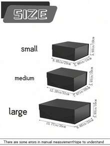 Large Gift Box - Black Foldable Groomsman Gift Box With Magnetic Lid - Groom Groomsman Proposal Gift Box, Oversized Gift Box, Can Fit Clothes And Large Gifts - Suitable For Birthday, Party And Wedding - Black - View 8