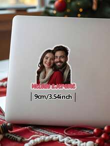 1pc Customized Photo Sticker, Personalized Christmas Themed Picture Sticker, Custom Portrait Sticker, Custom Water Bottle Sticker, Personalized Photo Sticker, Laptop Sticker, Commemorative Sticker, Water Bottle Sticker, Window Decal, Best Christmas Gift, Anniversary Gift, Valentine's Day Gift, Birthday Gift, Wedding Gift, Mother's Day Gift, Gift For Best Friend, Gift For Mom, Gift For Her/Girlfriend - Style 8 - View 6