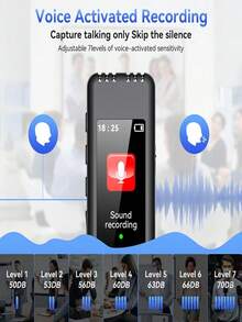 This Digital Voice Recorder Features Convenient Voice Control A Built-In Speaker And A 150mAh USB Rechargeable Battery Making It Ideal For Meeting Participants Journalists Students And Others - 4G - View 3