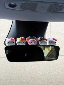 SANRIO Hello Kitty Car Interior Accessories, Car Center Console, Doll Display Screen, Lying Decorations - 彩色 - 查看 2