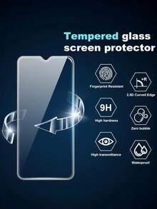Tempered Glass Screen Protector 3pcs 9H High-Definition Smooth Oil Groove Tempered Glass Screen Protector Anti-Explosion Anti-Scratch Compatible With Samsung Galaxy S25 S24 Ultra A56 A36 Poco M6 X6 Note 13 14 Pro 14C 15C Spring Gift - Clear - View 6