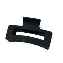 6 piezas Pinzas de pelo cuadradas negras mate de 4.33in/11cm, de alta capacidad, minimalistas y elegantes. Agarre fuerte, accesorio de pelo esencial para uso diario y redes sociales, adecuado para todos los estilos de cabello. Pinza de pelo elegante, pinza de pelo casual - Negro - Ver 8