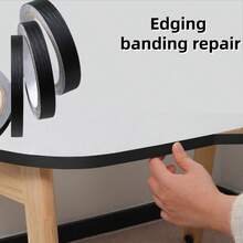 1pc 10m/393.7Inch Contemporary Style Black Wood Grain Self-Adhesive Border Stickers, PVC Material, Wall And Door Frame Renovation, Decorative Edging Wrapping Trim - Multicolor - View 13