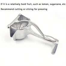 Manual Juicer, Multi-Functional Hand Press Fruit Extractor With Citrus Clamp, Efficient Squeezing, Easy To Use, Lightweight, Highquality Material, Juice Maker, Healthy Lifestyle, Lemon Squeezer - Silver - View 10