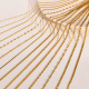 Cadena trenzada de oro, 2 mm, 51 cm/194