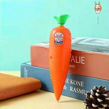 可爱卡通胡萝卜造型录音笔，蔬菜造型多功能录音笔圆珠笔，小巧便携学生文具创意礼物，胡萝卜卡通造型新奇录音笔，二合一创意文具录音笔和圆珠笔，生日/圣诞节/复活节/新年礼物 - 彩色 - 查看 4