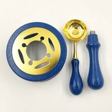1set Wax Seal Warmer Kit, Wooden Wax Seal Furnace With Melting Spoon+ Wooden Handle,Seal Wax Melting Furnace Tool For Melting Wax Seal Beads Or Sealing Wax Sticks - Multicolor - View 20