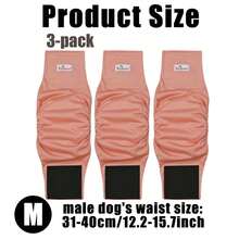 3pcs Reusable Washable Cloth Dog Pee Pants,Puppy Dog Underwear, Pet Care Diapers - Multicolor - View 25