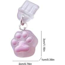 tapones antipolvo mviles, enchufe antipolvo del puerto de carga Tapones de puerto de carga a prueba de polvo - porttil del enchufe del polvo del del telfono celular para la fabricacin de joyas d - Transparente + A - Ver 5