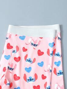 Disney 1pc Cartoon Print Underwear-Soft-Comfortable, Letter Elastic Waistband, Casual Men's Underwear - Multicolor - View 4