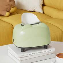 高级多巴胺纸巾盒，高端优雅设计，适用于家居、客厅、浴室、桌面，带弹簧升降装置，创意纸巾架 - 彩色 - 查看 4