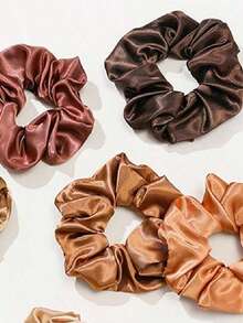 12 قطعة/مجموعة من أربطة الشعر الحريرية، إكسسوارات شعر كورية بأسلوب إنستغرام، مناسبة للفتيات والنساء، من اللون البيج الناعم إلى البني الأنيق، سواء كان الأسلوب الكوري للتنقل أو أسلوب مدونات إنستغرام أو الخروجات العادية، يمكن مطابقتها بسهولة، مما يتيح لك إنشاء تسريحة شعر فريدة كل يوم، عنصر لا غنى عنه لدى العديد من مدونات الموضة. مجرد ربطة بسيطة يمكن أن تخلق جوًا كسولًا ولكن أنيقًا، مما يجعلك محط أنظار الجميع. حامل ذيل الحصان - متعدد الألوان - مشاهدة 2
