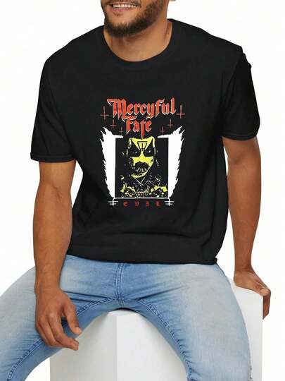 Camiseta Casual de Algodón para Hombre DERNM - Manga Corta, Cuello Redondo con Diseño Único de Letras Impresas, Lavable a Máquina - Perfecta para el Verano