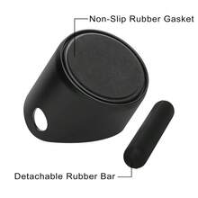 1个黑色防滑咖啡研磨器，带可拆卸研磨杆、咖啡容器、咖啡工具、咖啡馆配件