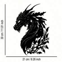 Impresionante decoración de pared con cabeza de dragón de metal - Ideal para la decoración del hogar, la sala de estar, el dormitorio y los espacios al aire libre - Regalo perfecto para el día de la inauguración de la casa o las fiestas