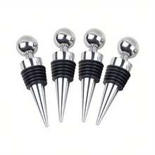 2pcs Reusable Silicone Wine Bottle Stoppers, Beverage Preserver, Suitable For Gifts, Bars, Holiday Parties, Weddings - Multicolor - View 13