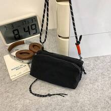 Casual Water Bottle Bag, Outdoor Hiking Cycling Drawstring Crossbody Shoulder Bag, Adjustable Strap - Multicolor - View 8