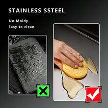 304 Stainless Steel Cutting Board Butcher Block Household Rolling Board Kitchen Supplies, Food Preparation, Meal Prep Tools, Modern Cutting Surface, Sleek Kitchen Tool, Rustresistant Material, Easy To Clean, Versatile Cutting Mat, Kitchen Work Surface, Culinary Students, Home Chefs - 銀色 - 查看 5