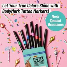 ml BIC BodyMark - Juego de marcadores temporales para tatuajes con colores vibrantes y puntas mixtas paquete de 8 unidades en tinta variada10101 - Setdeartista - Ver 3