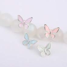 蝴蝶隔珠，甜美仙女手链，合金隔珠，DIY项链首饰制作材料 - 彩色 - 查看 5