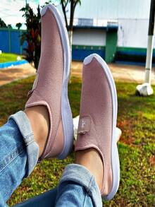 Tênis Meia Feminino Casual Confortável Leve Original Lançamento Promoção So Hoje - Rose - Visão 3
