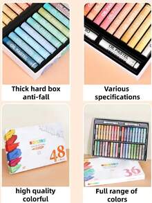 52/38/26pcs/Set Macaron Professional Oil Pastels, Suitable For Art Students, DIY Soft Wax Crayons, Multi-Color Painting Pens, Smooth Oil Paints, Super Soft White, Rich Oil Pastels, Suitable For School, Painting, Art Creation Drawing Tool Set // Back To School Supplies.