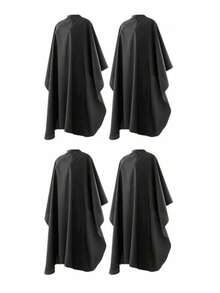 4/1pc Professional Salon Hair Cutting Apron - Extra Wide & Long, Salon Cape, Plus Size Suitable For Haircutting & Styling, Durable Black Material With Adjustable Neck Strap & Button Closure, Suitable For Dyeing, Perming, Styling Protection - Multicolor - View 10