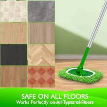 湿拖把替换装，可水洗，适用于潮湿地面，超细纤维材质，可重复使用，适用于干湿地面，多包装可水洗拖把布，家居地板清洁 - 多色 - 查看 2