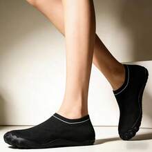 Women's Barefoot Water Socks, Quick Dry Aqua Shoes: Anti-Slip Rock Protection, Suitable For Hiking, Kayaking And Beach - Black - View 6