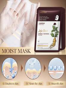 10 Mascarillas Jengibre Niacinamida Sadoer Reparadora 25g - Café integral - Ver 4