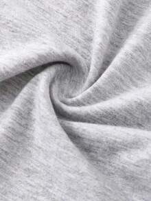 2pcs/Set Women's Letter Print Straight Leg Pants