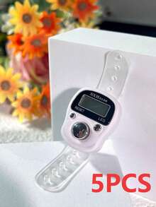 Contador electrónico LED portátil, se puede llevar puesto en el dedo, operación conveniente, adecuado para contar puntos de tejido, contar oraciones TASBIH, contar ejercicios, contar juegos y otros propósitos de recuento. - Multicolor - Ver 19