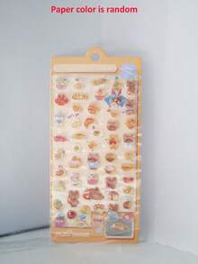 New Cartoon Pattern Stickers, DIY Scrapbooking Decorative Stickers, Underwater World Design With Fish, Whale, Jellyfish, Octopus, Cat, Frog - Multicolor - View 8