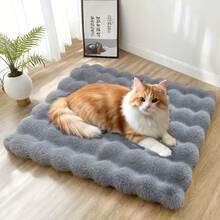 加厚绒面汽车宠物床垫，适合所有季节和各种犬种（小型、中型、大型），耐用汽车座椅保护垫和旅行垫 - 彩色 - 查看 8