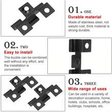 X100 Composite Decking 3mm Hidden Fixing Fasteners Stainless Clips+ Screw - 100 件 - 查看 2