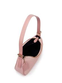 2025 Neue Mode klassisch vielseitige Buchstaben Grafik Dekor einfarbig PU Leder Schultertasche/Umhängetasche, geeignet für Einkaufen, faltbar