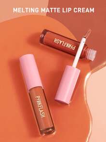 PINKFLASH 亮泽唇膏 - 光泽妆效，滋润保湿，持久显色，轻盈配方，不粘腻 - R04 - 查看 3