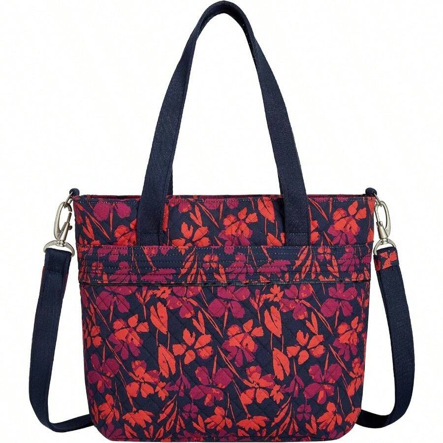 Anti-Theft Boho Tote - PaintedFloral - View 1