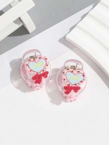 2 Peças Donuts, Doces, Sorvete, Pirulito em Formato de Coração, Presilhas de Cabelo, Acessórios de Cabelo, Presilhas de Moda Elegantes