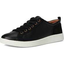 Vionic Winny Sneakers Women's US 9W Black Leather Lace Up Comfort Shoes GAL1190 - 黑色 - 查看 2