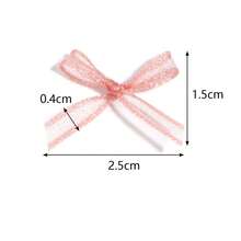 30 件/包欧根纱蝴蝶结美甲装饰，2.5X1.5 毫米 DIY 珠宝配饰、发饰、蝴蝶结装饰