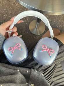 Estuche protector para auriculares Bluetooth, diseño coreano 3D con lazo, diseño original DIY - Multicolor - Ver 3