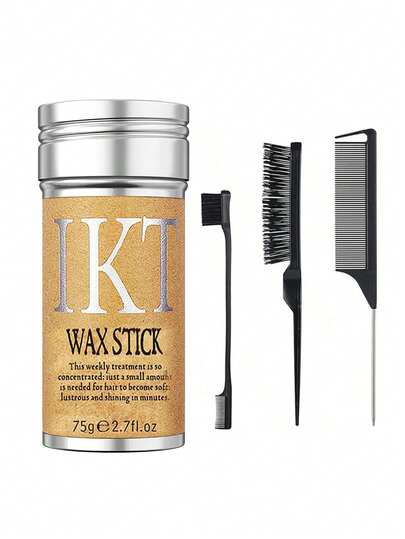 ikt 2.7 液体盎司女士发蜡棒，柔顺发油，发髻造型啫喱