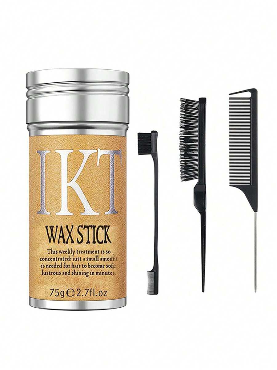 ikt 2.7 Fl Oz Women Hair Wax Stick, Smoothing Pomade, Bun Styling Gel