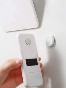 10/5 Peças Suporte Magnético Redondo para Controle Remoto, Com Adesivo Antiderrapante, Sem Necessidade de Perfuração, Estilo Casual Suporte de Parede de Metal Gancho Prático