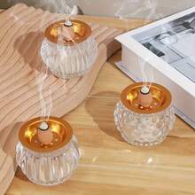 1-40 piezas Quemador de incienso de estilo de Oriente Medio de 5CM/2.4in con base, accesorios de incienso dorados, tamiz de resina, taza de incienso, tamiz de quemador de incienso, carbón, malla de quemador de incienso adecuado para decoración de sala de estar, dormitorio, oficina