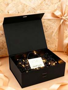 Foldable Magnetic Closure Gift Box,Solid Color Foldable Gift Box,Wedding Party Ribbon Gift Box, White, Pink, Black,Red, Purple, Orange, Green Packaging Box, Wedding Souvenir Gift Box, Flip Ribbon Gift Box, Halloween, Thanksgiving, Christmas Gift Box, Suitable For Birthday Parties, Holiday Party Gift Box, Wedding Gift Storage Box ﻿