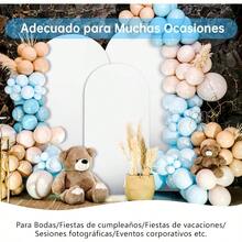 CZ 3 Piezas de Fondo Cubierta de de Alta Elasticidad Espesar Fibra de Poliuretano Seda de Leche a Prueba de Decoloración para Fiestas de Boda 4FT 5FT 6FT 8764 - Blanco - Ver 5